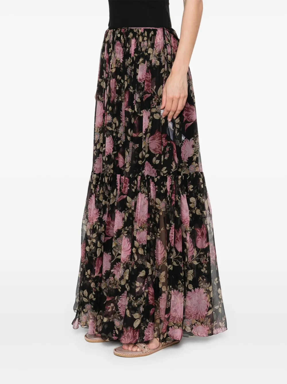 CHLOÉ FLORAL-PRINTED SKIRT