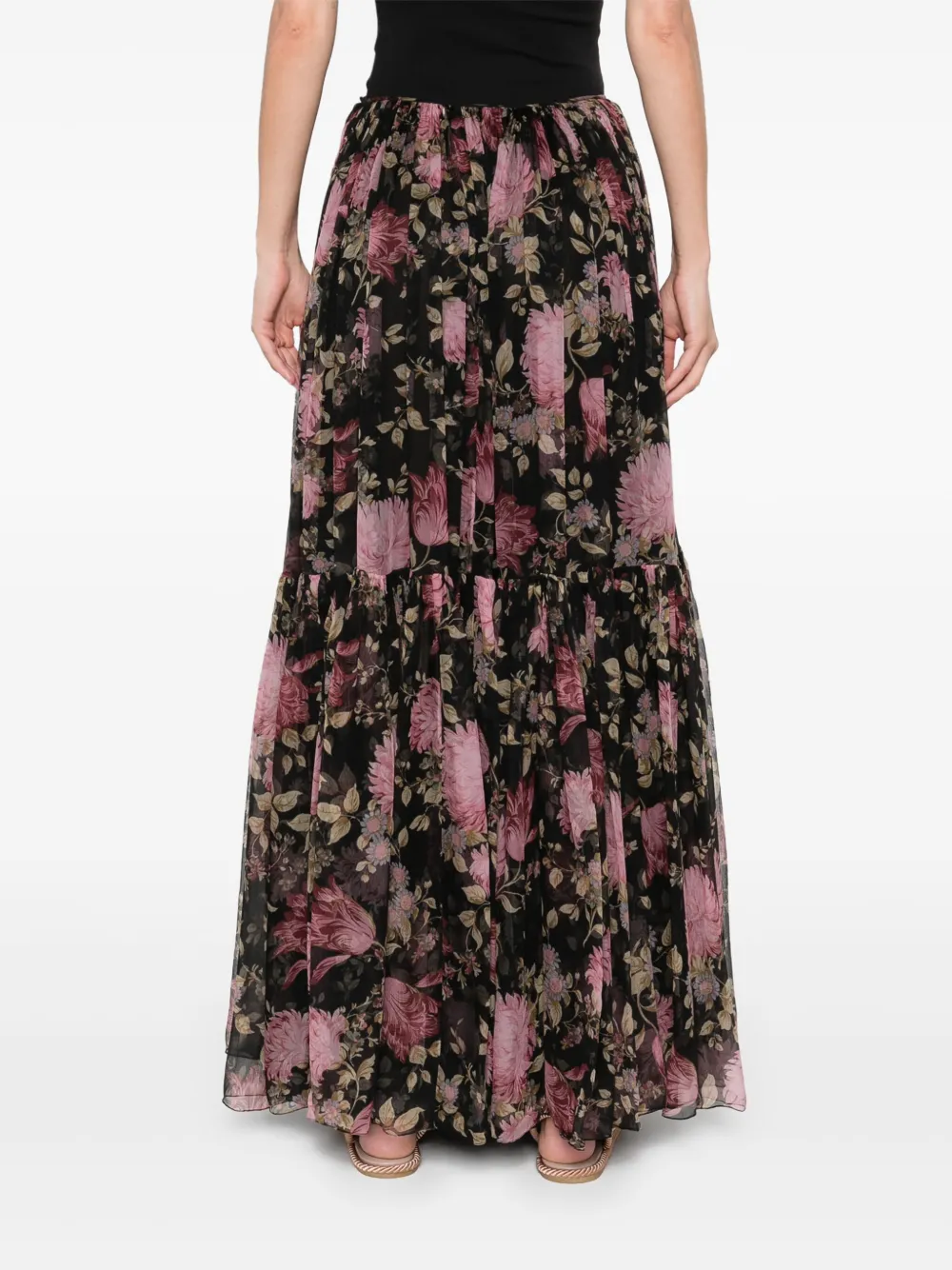 CHLOÉ FLORAL-PRINTED SKIRT