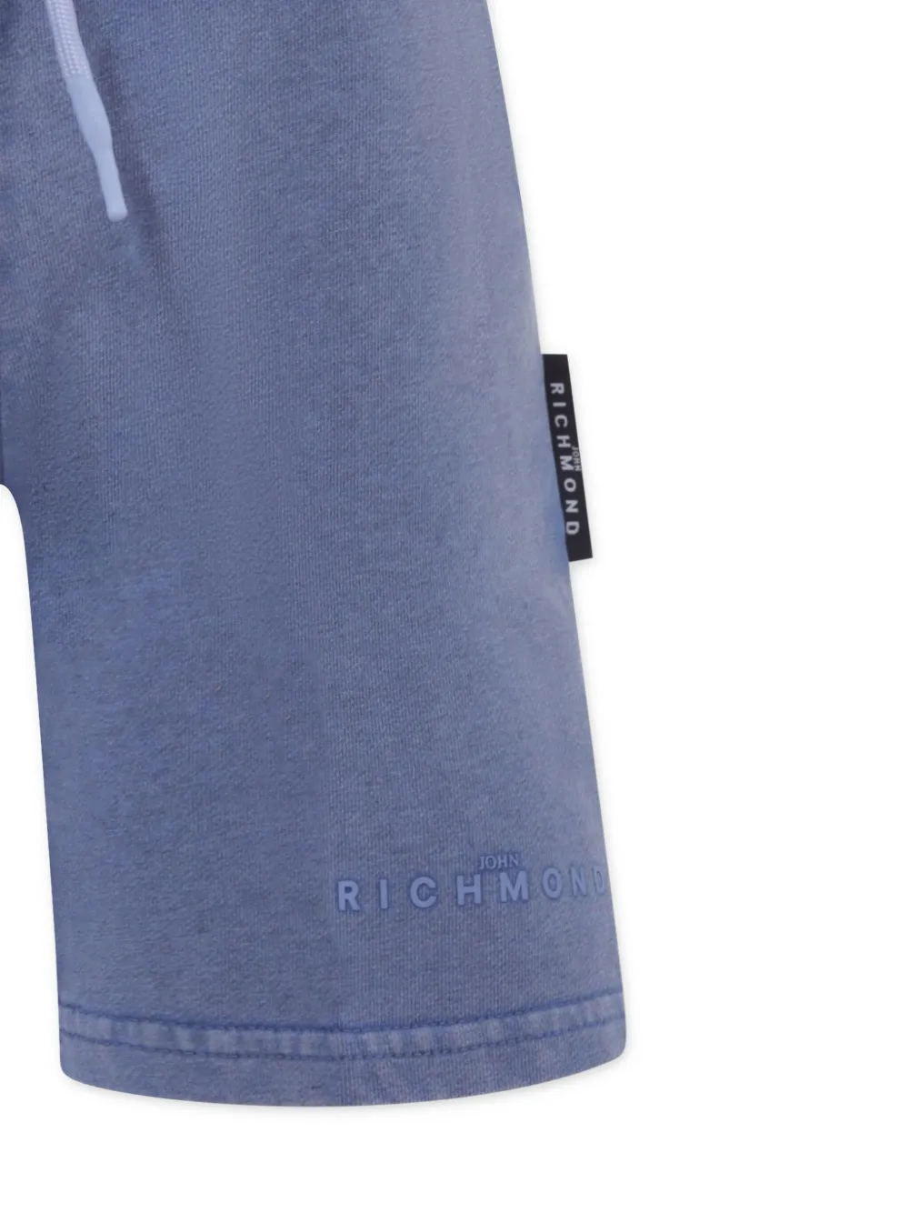 John Richmond Junior Zwembroek met logo applicatie Blauw