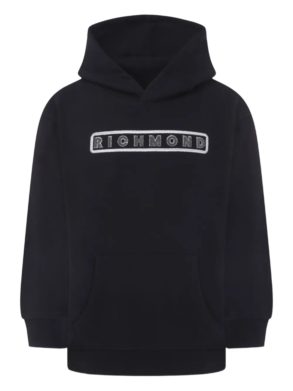 John Richmond Junior Hoodie van katoenmix Zwart