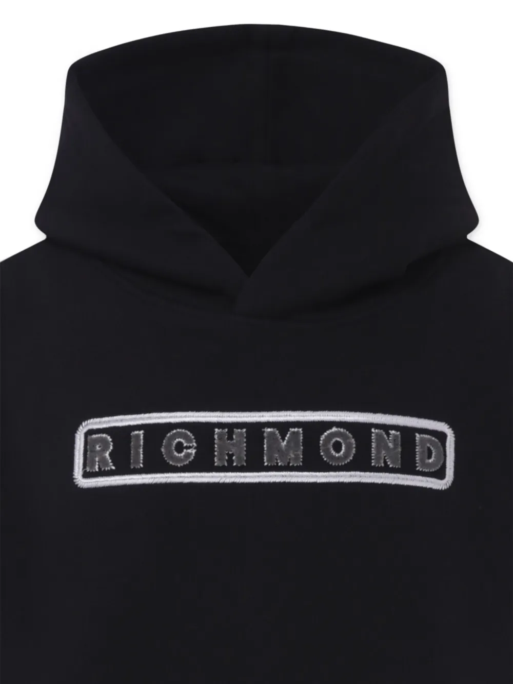 John Richmond Junior Hoodie van katoenmix Zwart