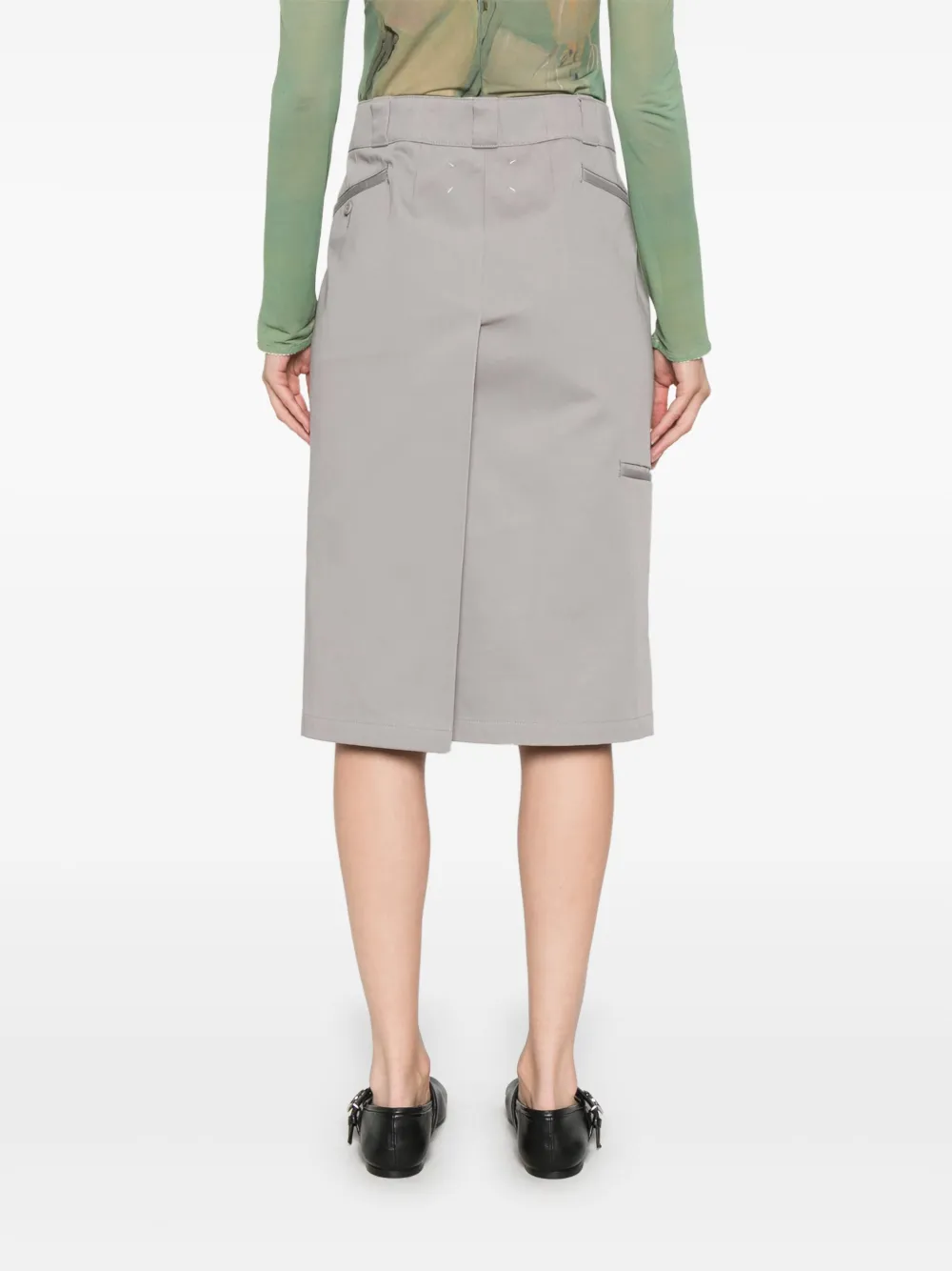 Maison Margiela Katoenen midi-rok Grijs