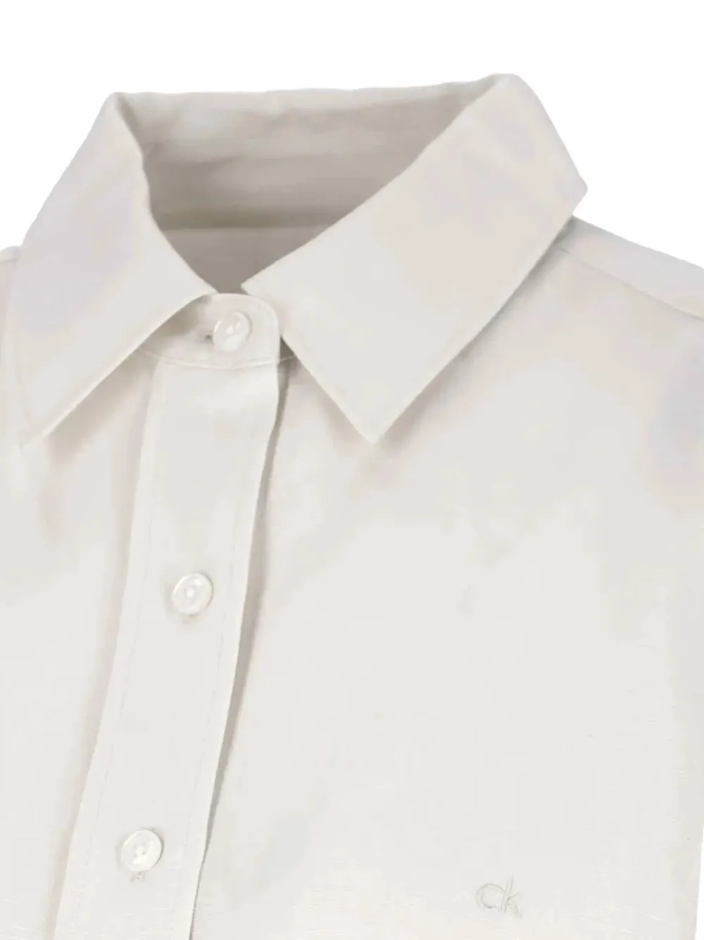 Shop Calvin Klein Linen-blend Shirt