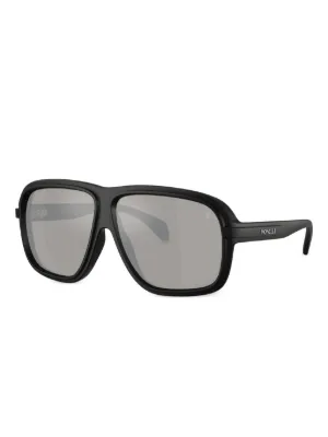 Balenciaga Eyewear Side Xpander Cat バイカーサングラス | ブラック