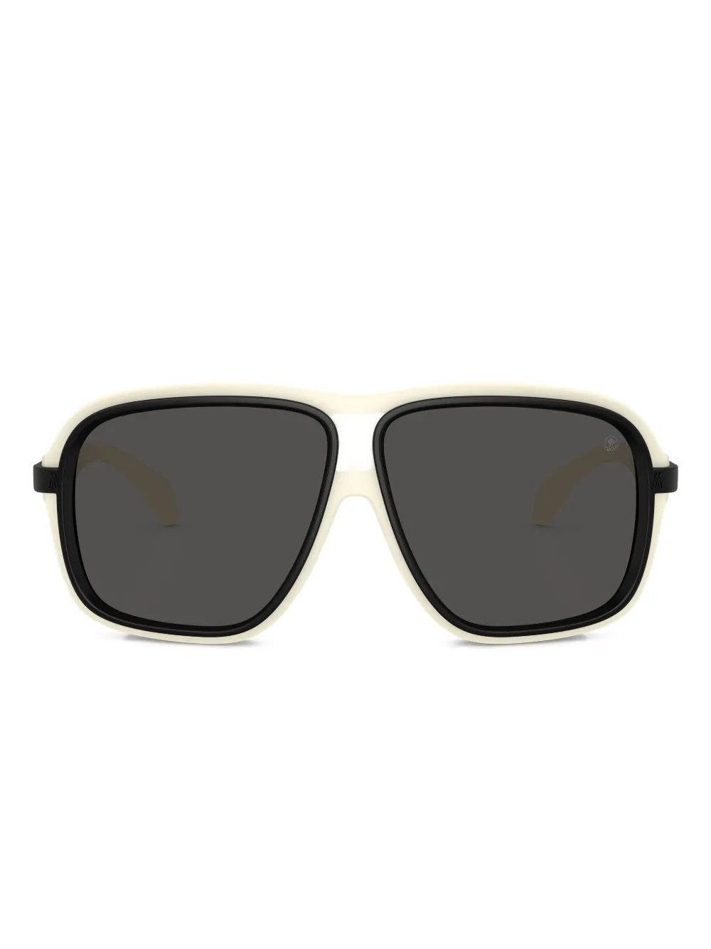 Moncler Eyewear Zonnebril met logoprint Wit
