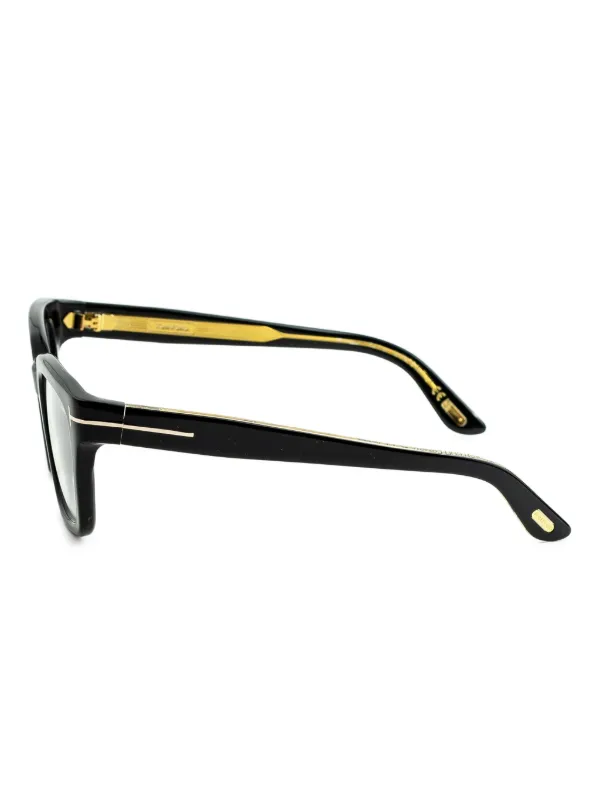 TOM FORD Eyewear スクエア眼鏡フレーム | ブラック | FARFETCH JP