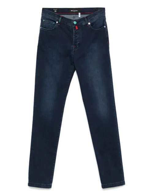 Kiton jeans con parche del logo
