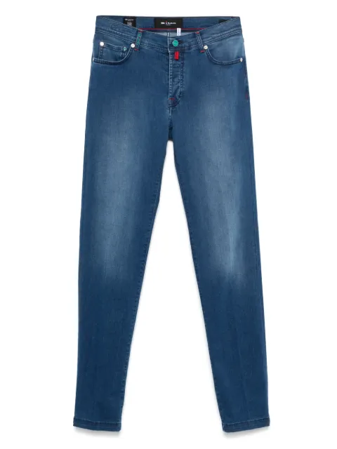Kiton jeans con parche del logo