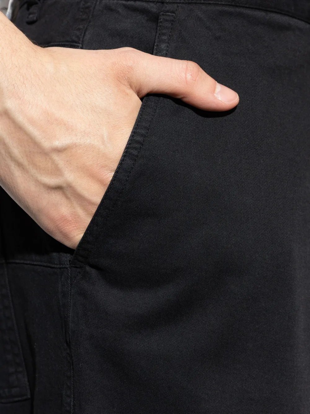 Represent Broek met wijde pijpen Zwart