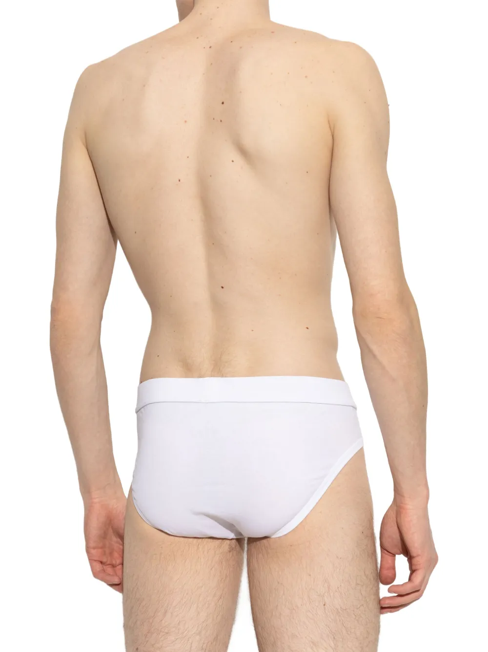DSQUARED2 Slip met geborduurd logo Wit