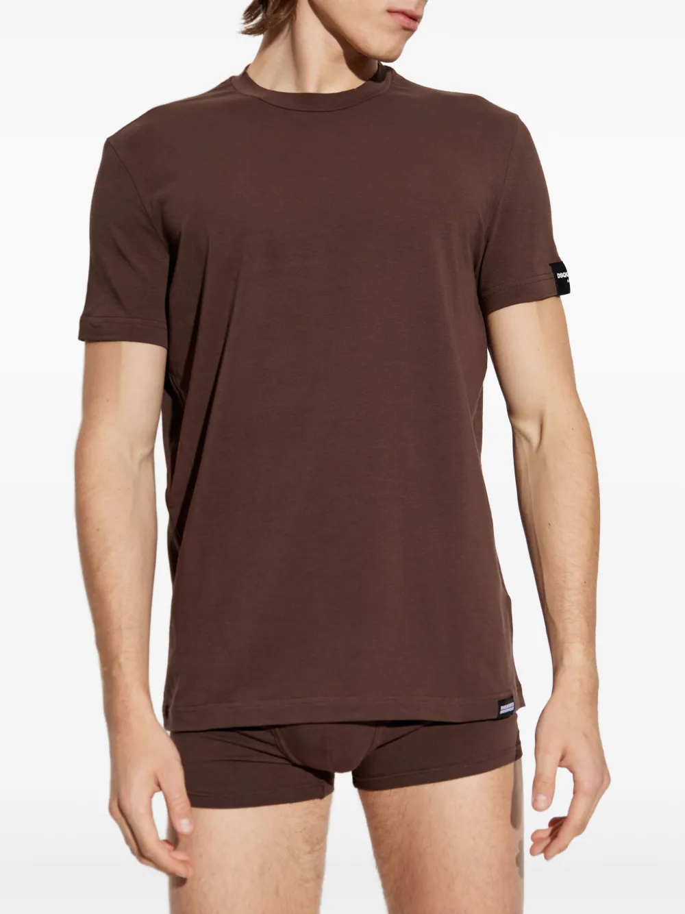 DSQUARED2 T-shirt met print - Bruin