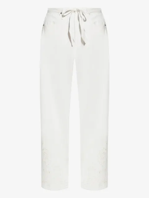 rag & bone embroidery drawstring trousers