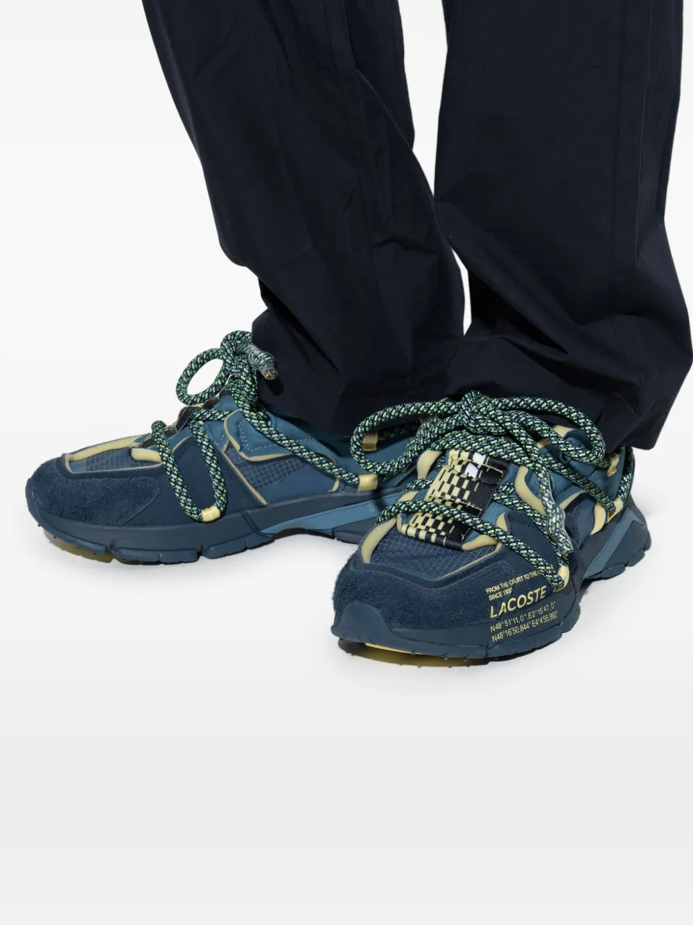 Lacoste Active Runway technical lace-up sneakers Blue