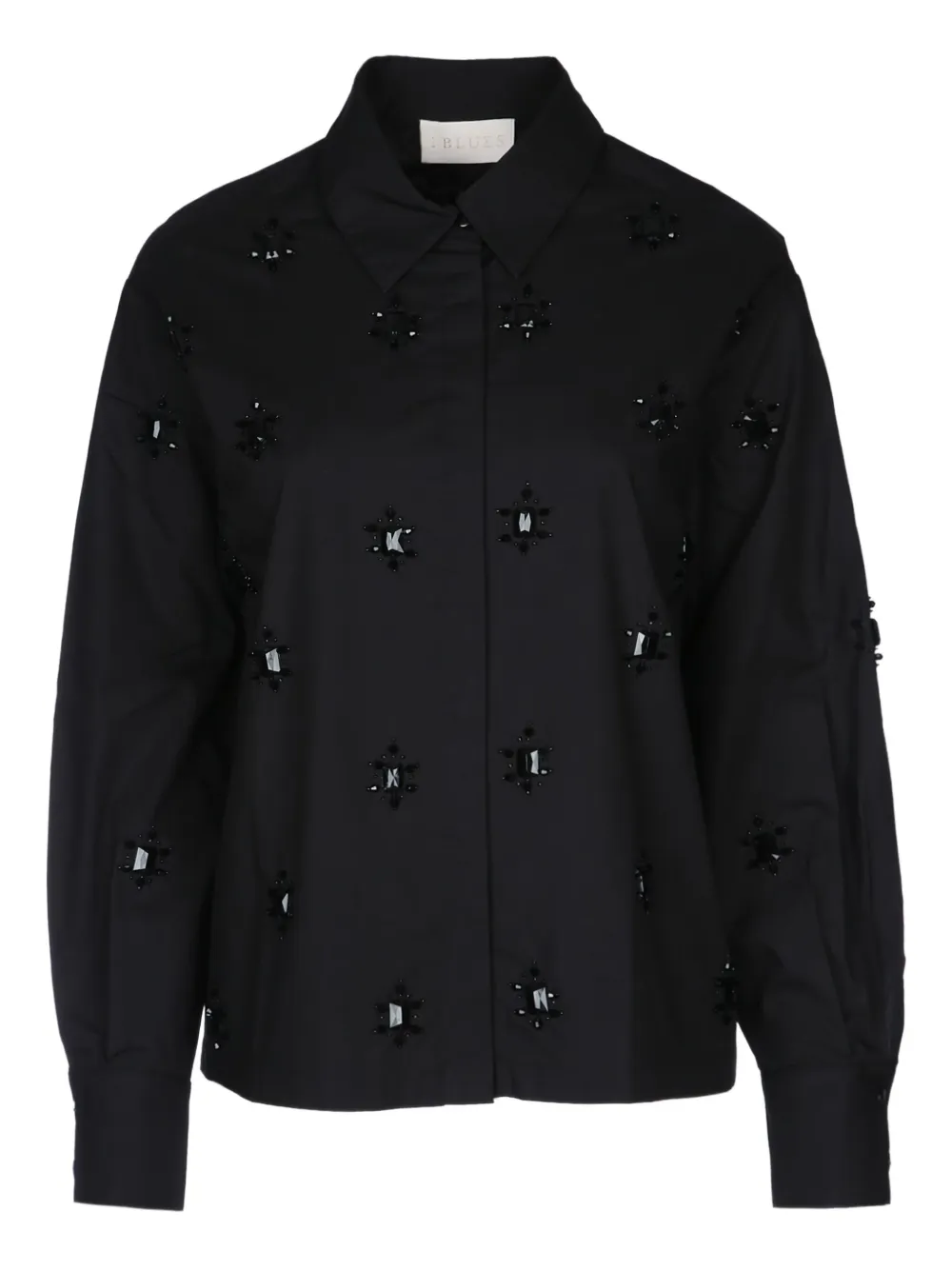 beaded-detail shirt