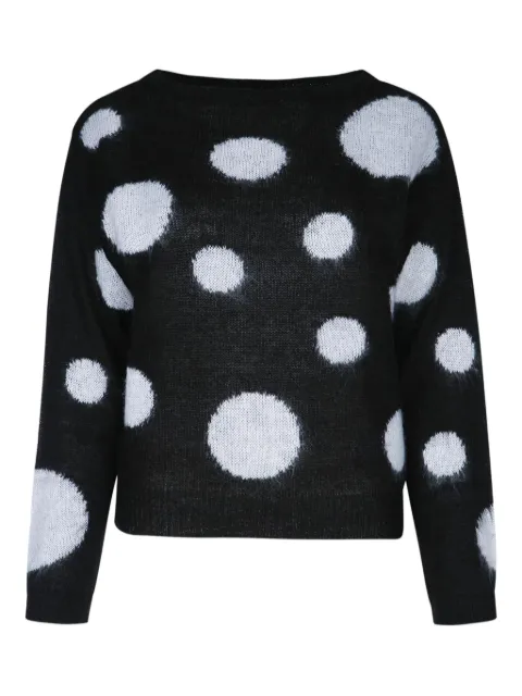 I BLUES polka-dot knit sweater