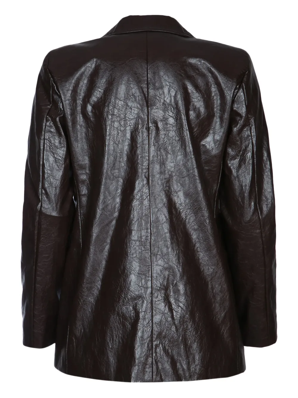 I BLUES Leren blazer Bruin