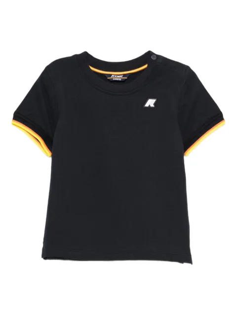 K Way Kids Camiseta com acabamento de listras