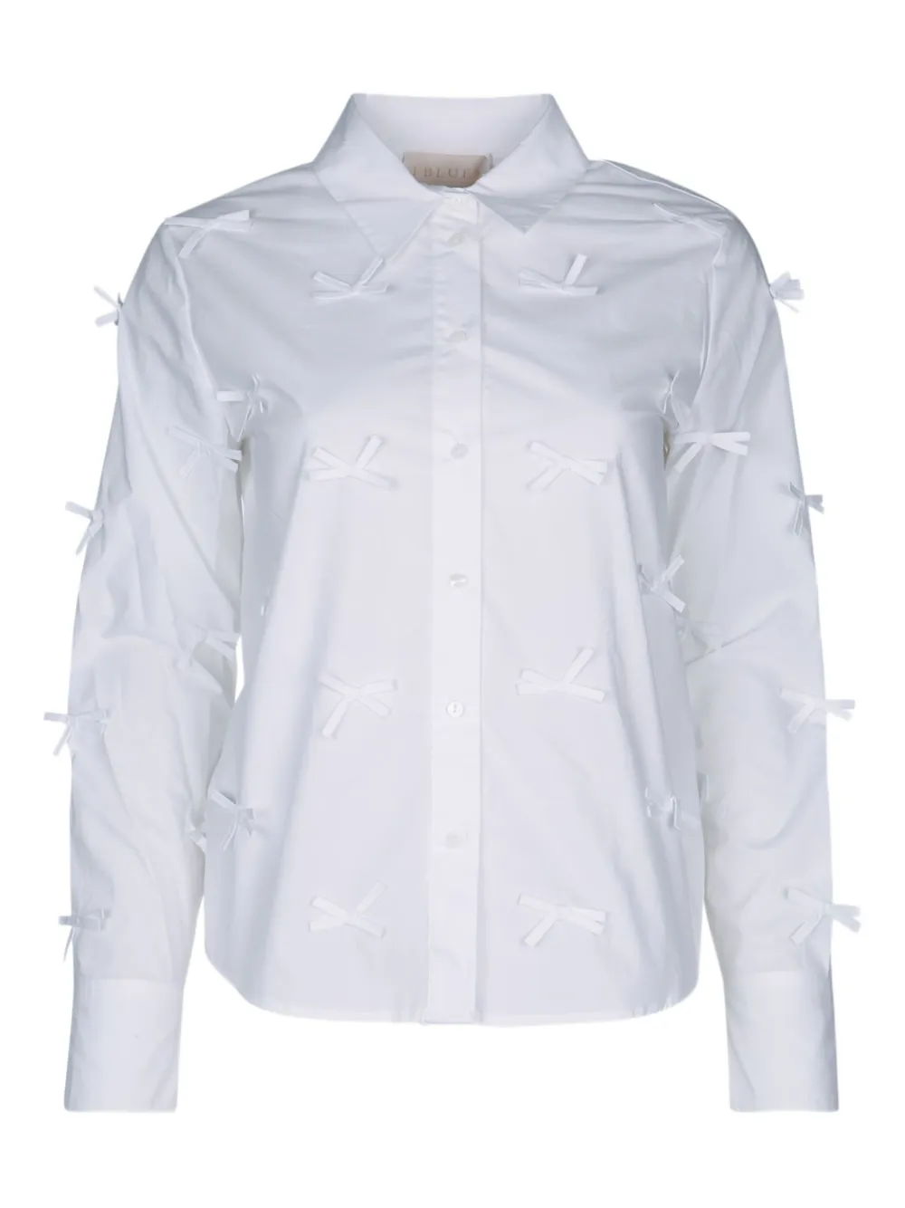 I BLUES BOW-DETAIL SHIRT