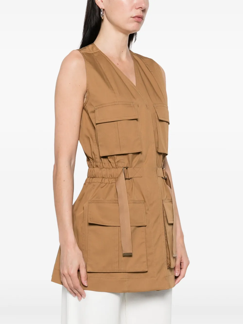 Chloé Katoenen gilet Bruin