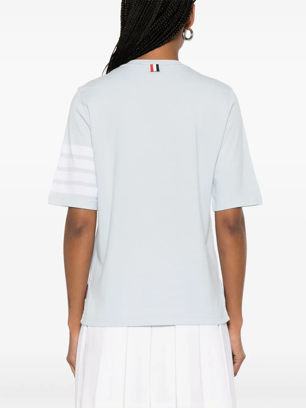 Thom Browne 4 Bar Stripes jersey T-shirt Blauw