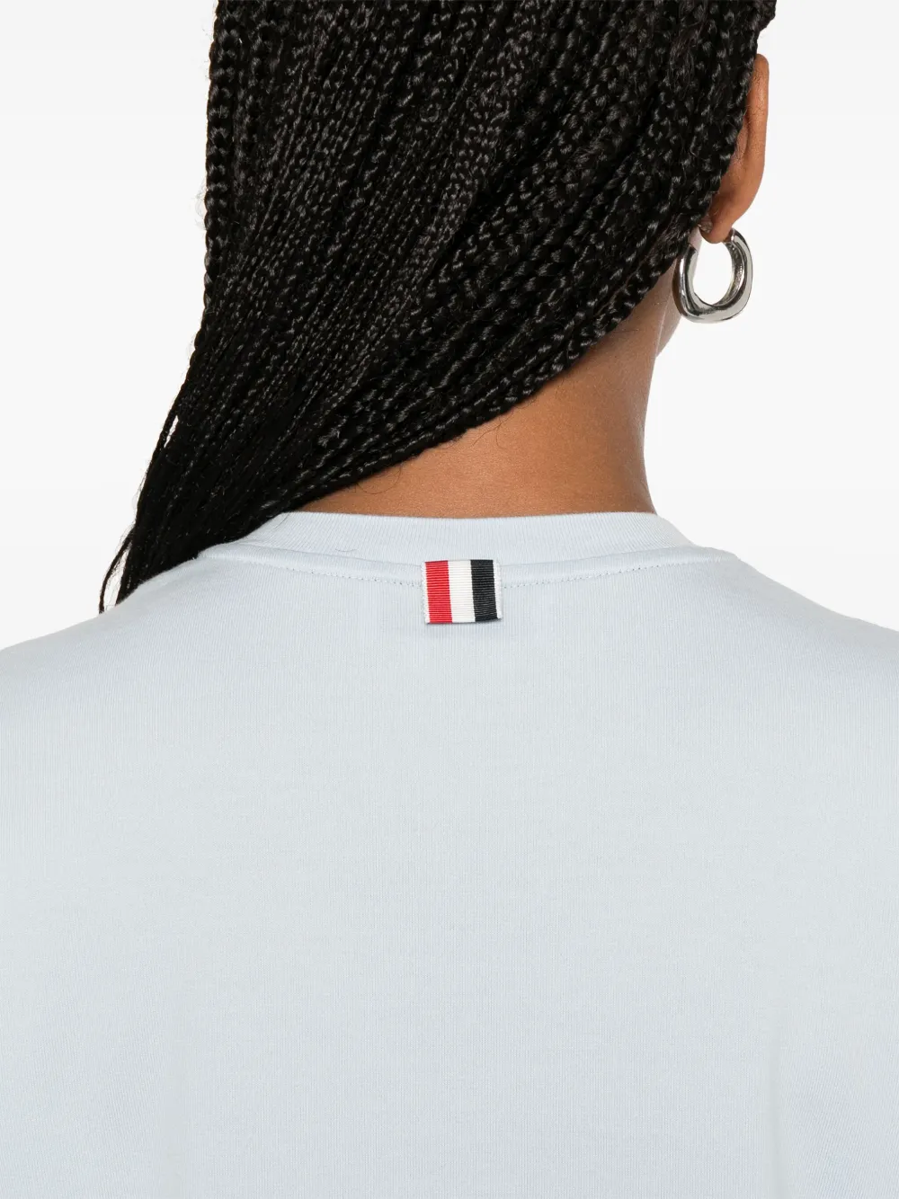 Thom Browne 4 Bar Stripes jersey T-shirt Blauw