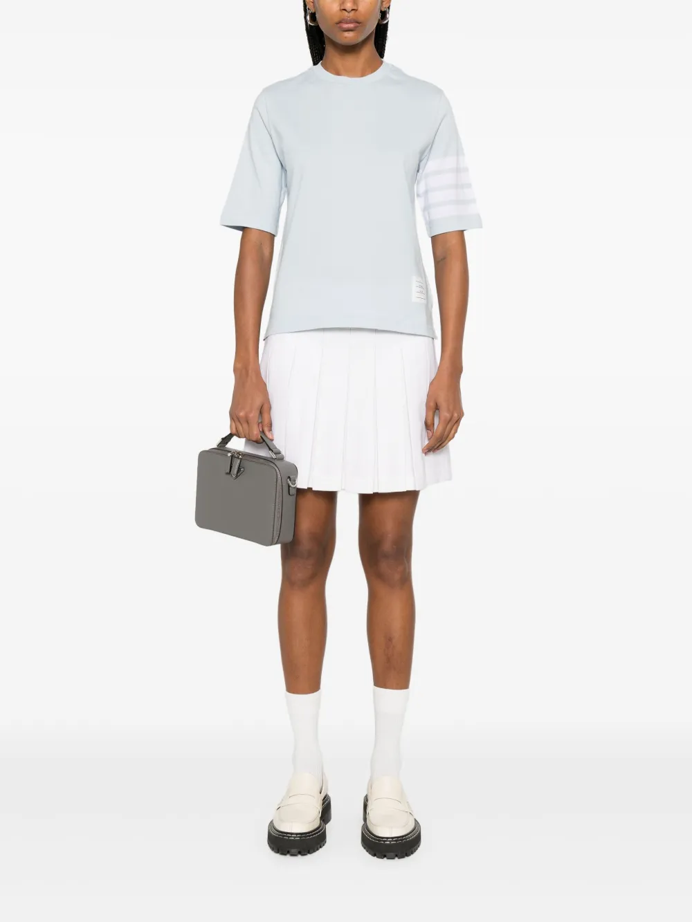 Thom Browne 4 Bar Stripes jersey T-shirt Blauw