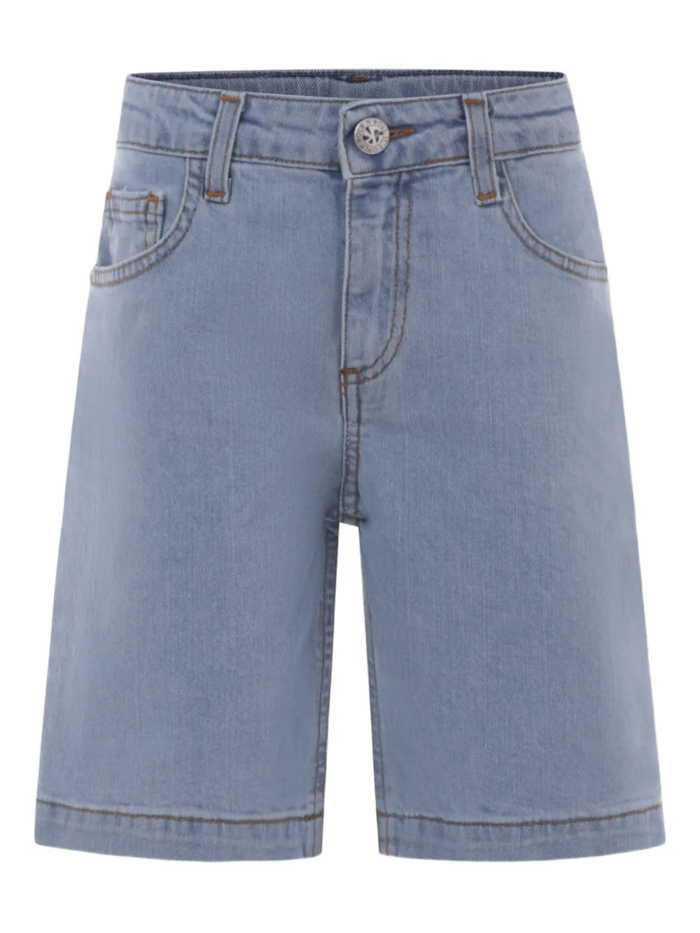 John Richmond Junior Shorts met logoprint Blauw