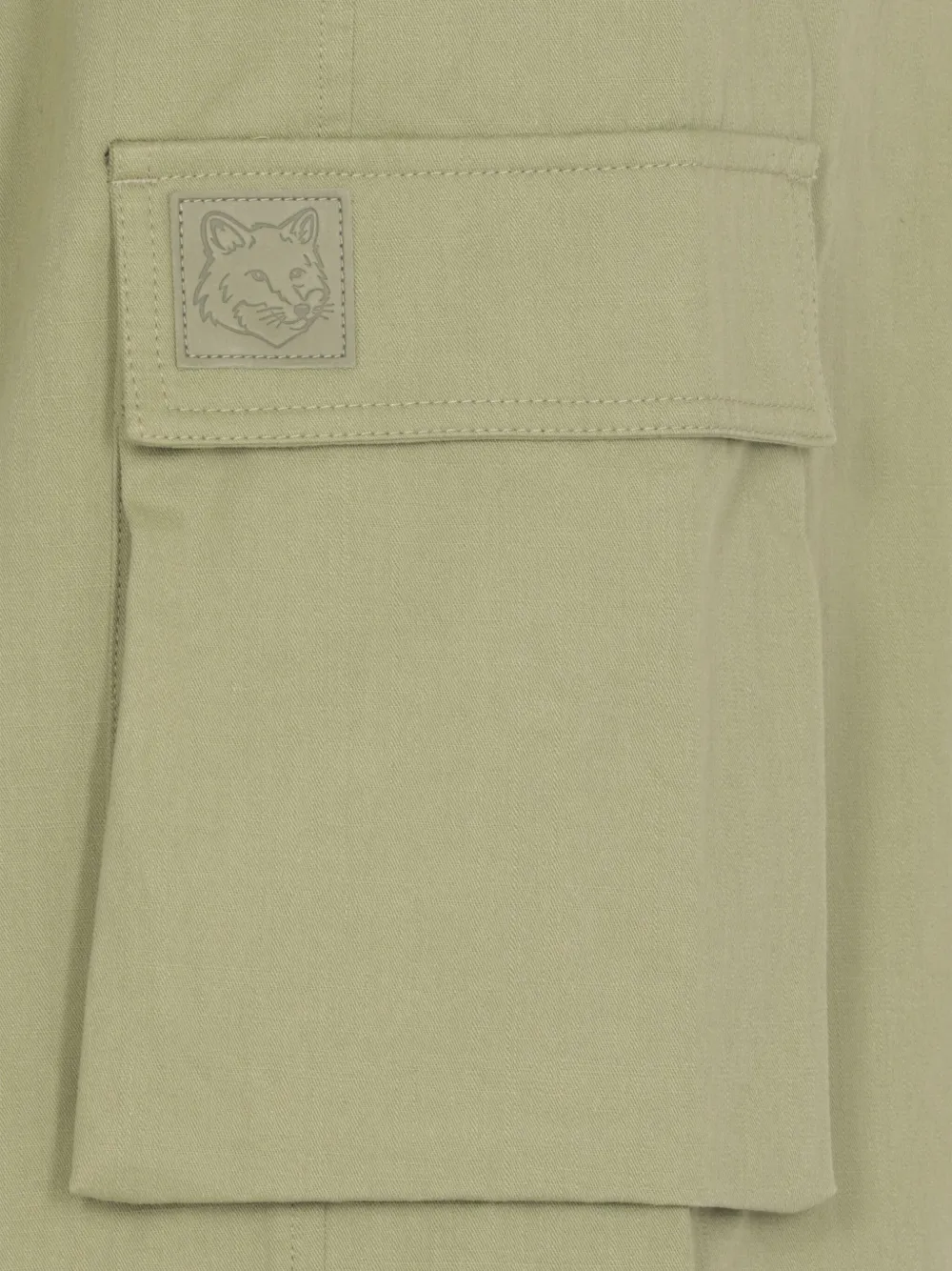 Maison Kitsuné Katoenen shorts Groen