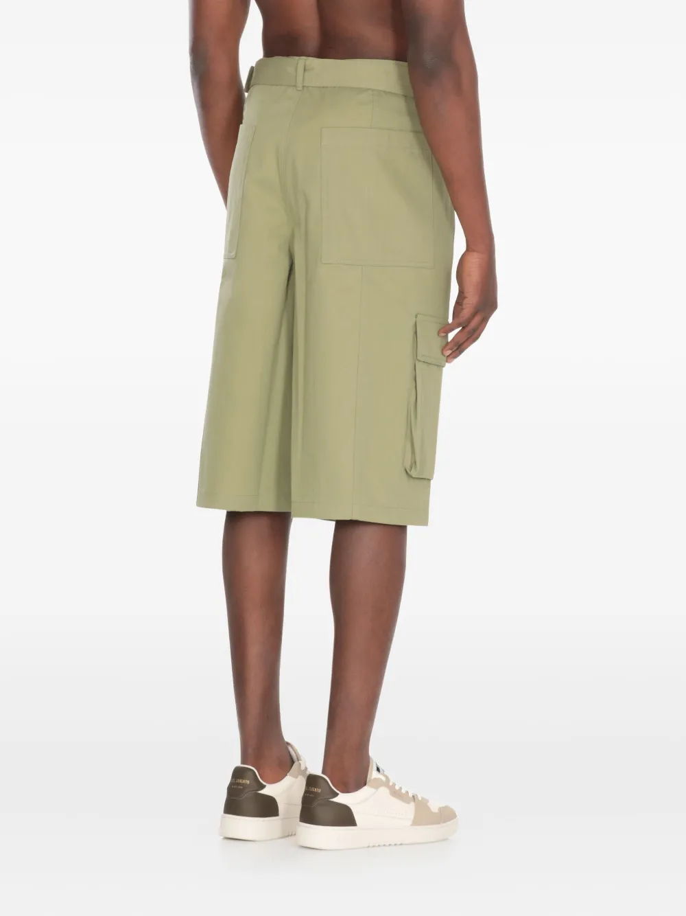 Maison Kitsuné Katoenen shorts Groen