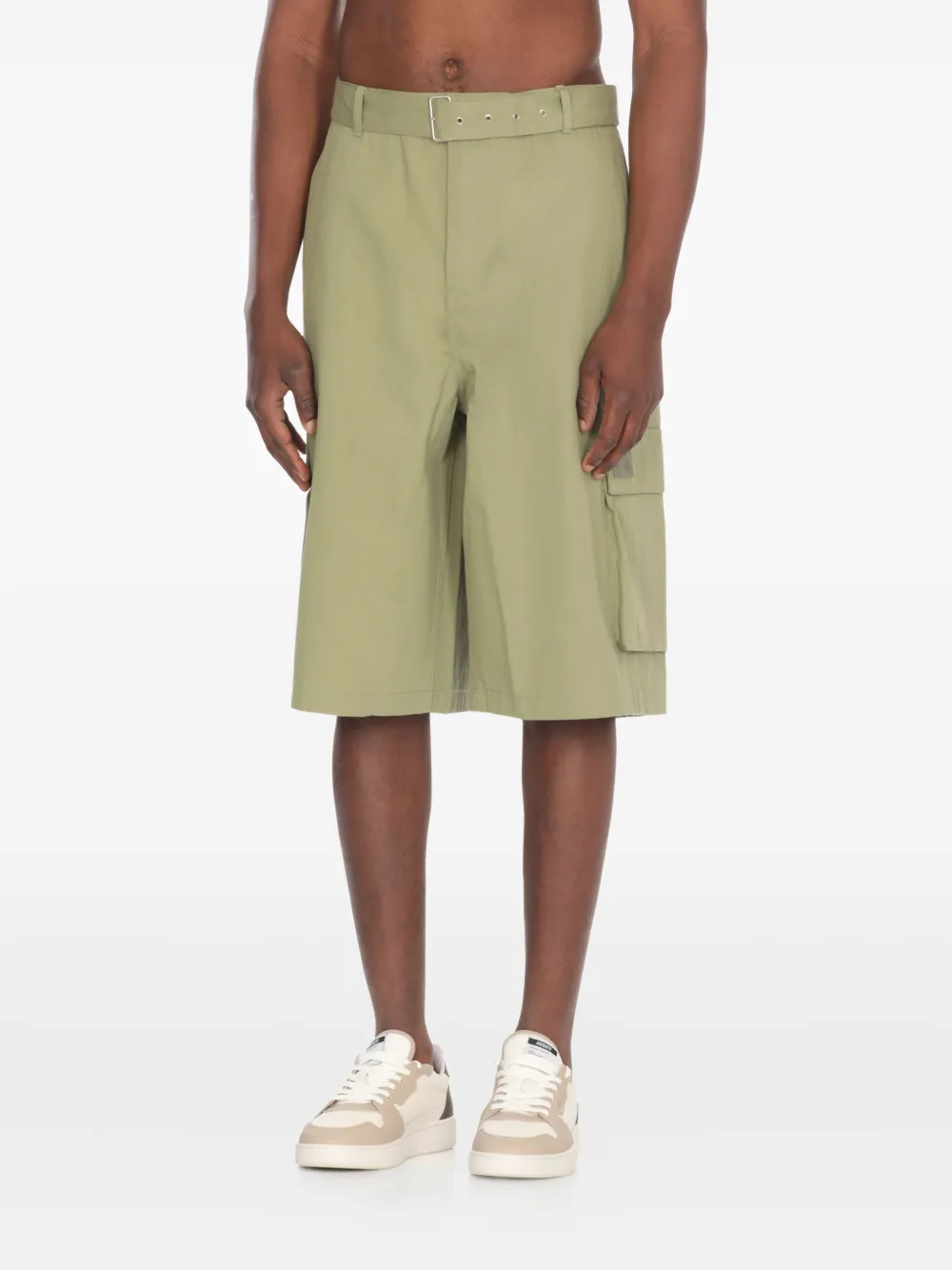 Maison Kitsuné Katoenen shorts Groen