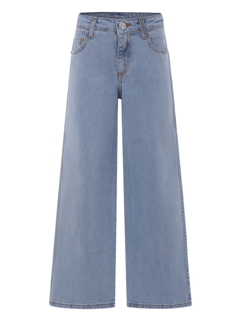 John Richmond Junior Jeans met logoplakkaat Blauw