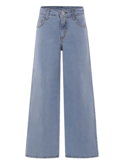 John Richmond Junior logo-plaque jeans