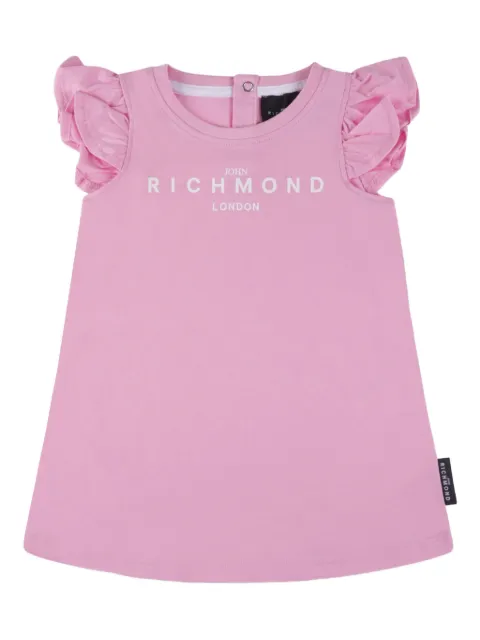 John Richmond Junior فستان بطبعة شعار الماركة