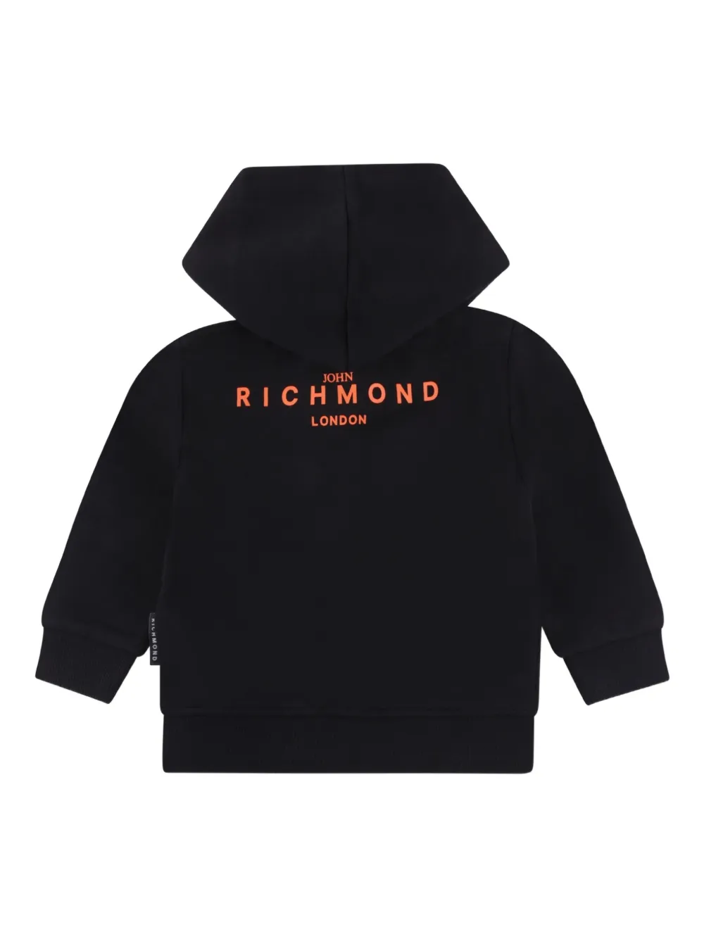 John Richmond Junior Hoodie met rits Zwart