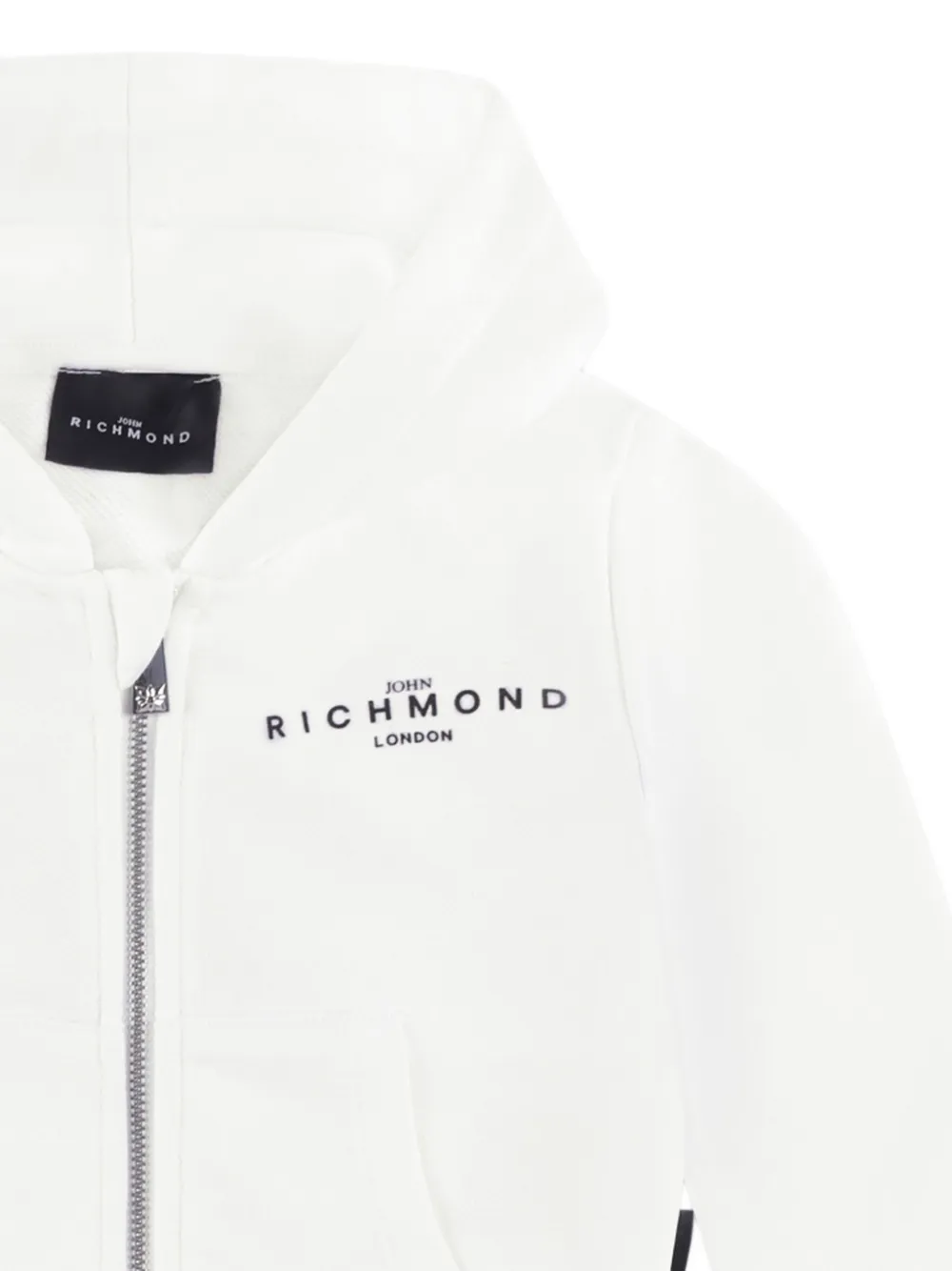 John Richmond Junior Hoodie met rits Wit