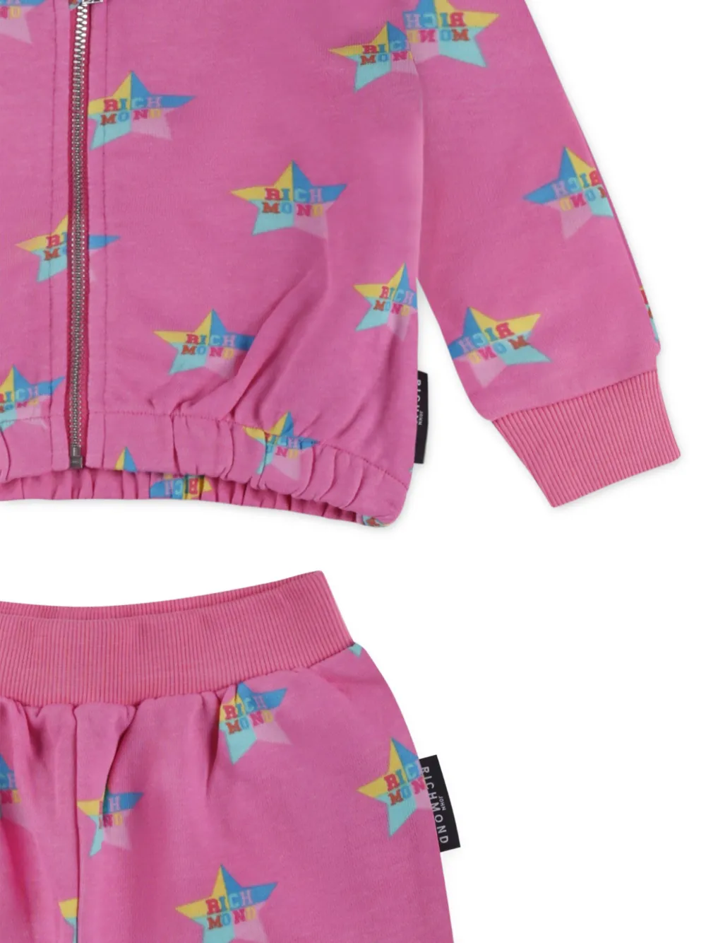 John Richmond Junior Trainingspak met sterrenprint Roze