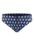 MC2 Saint Barth Kids Duck-print swim briefs - Blue
