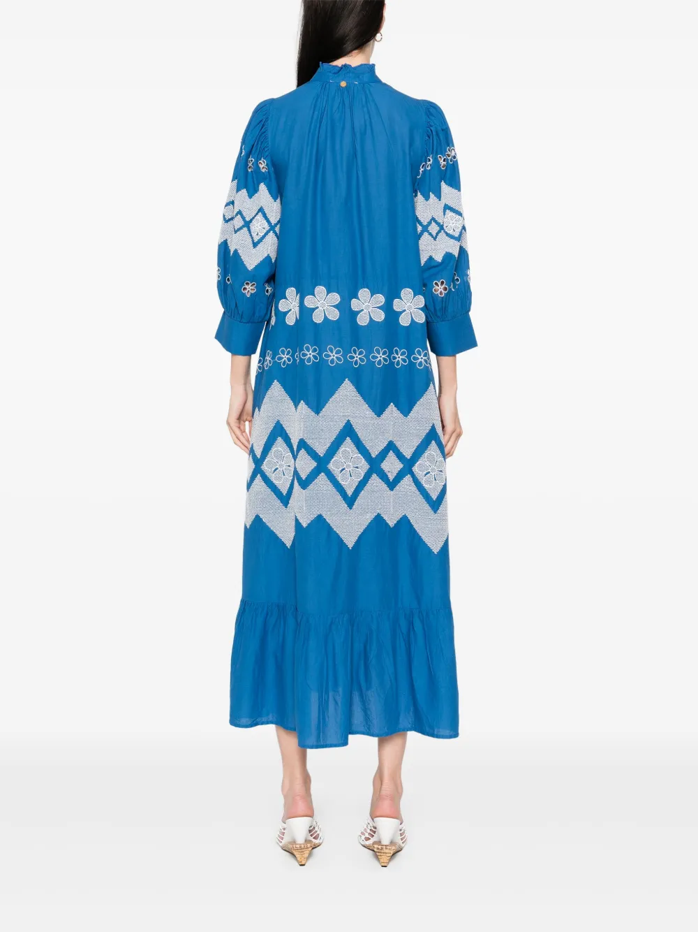 Antik Batik Tolede maxi-jurk Blauw