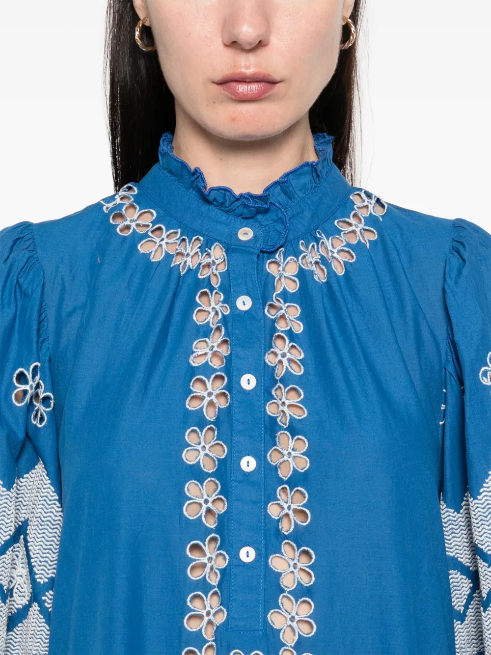 Antik Batik Tolede maxi-jurk Blauw