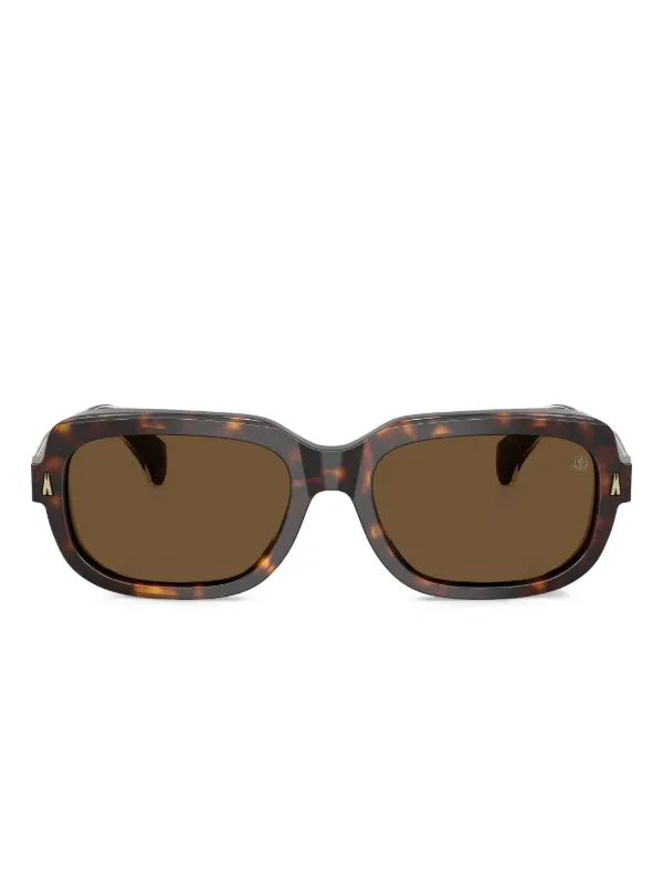 Moncler Eyewear ロゴ サングラス | ブラウン | FARFETCH JP