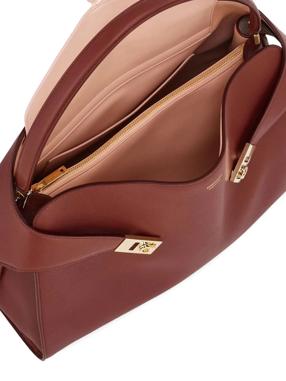 Ferragamo Hug schoudertas Bruin