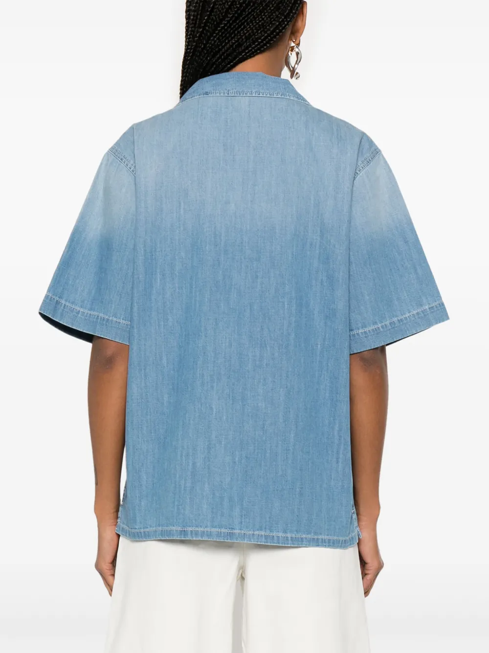 Fabiana Filippi Blouse met pailletten Blauw
