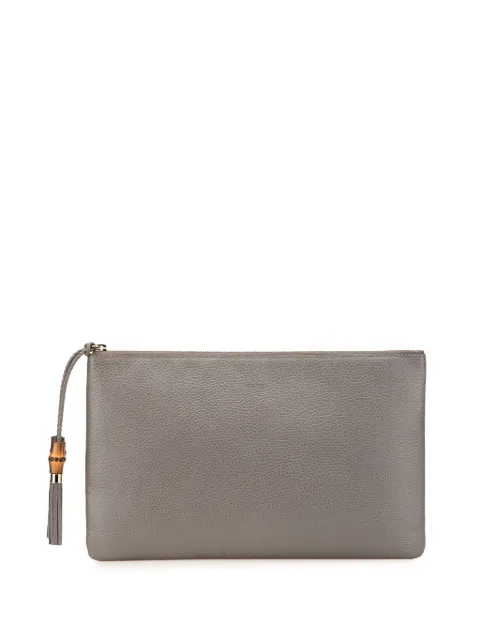 Gucci Pre-Owned 2000-2015 Calfskin Bamboo Tassel clutch bag