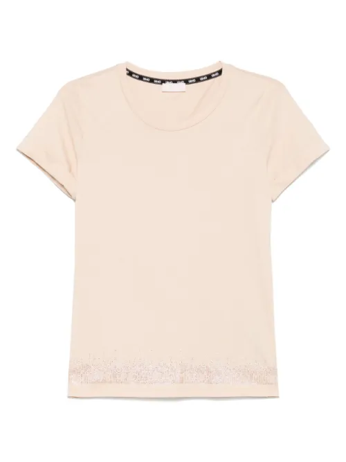 T-shirt à logo strassé - LIU JO - Modalova