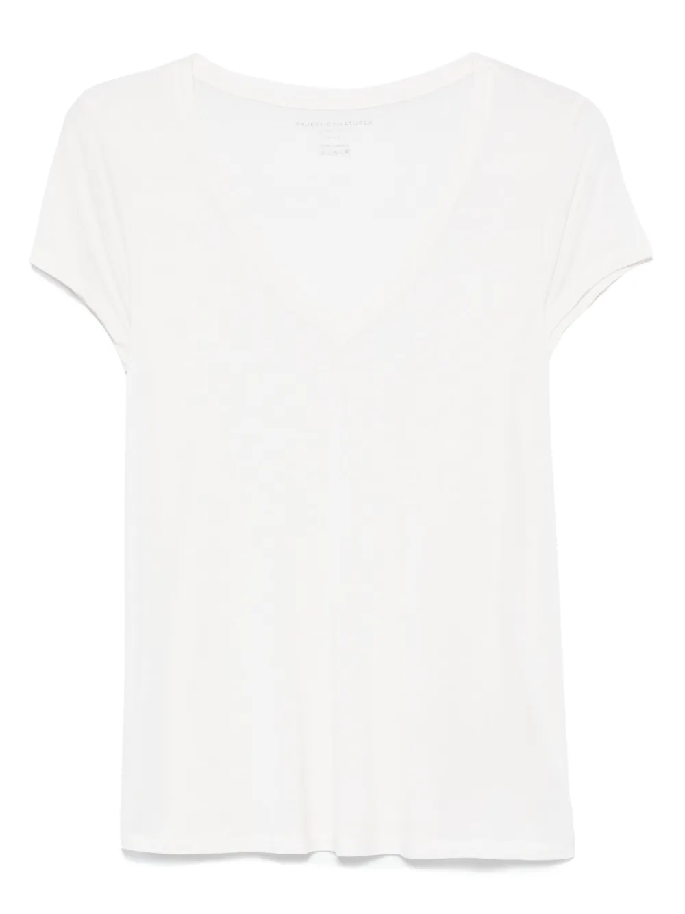 Majestic Filatures T-shirt met V-hals Beige