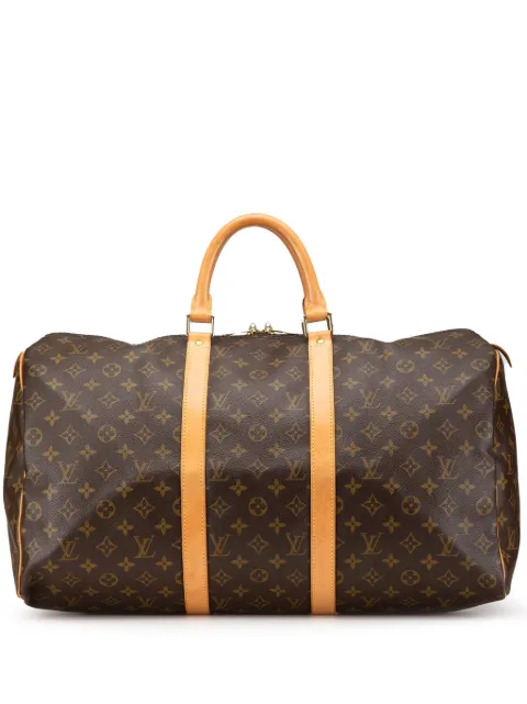 Louis Vuitton Pre-Owned شنطة سفر 'كيبول 50' بنقش مونوغرام 2001