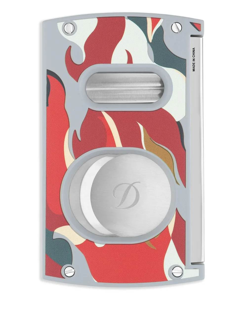 S.T. Dupont flame-patterned cigar cutter | Red | Image 1