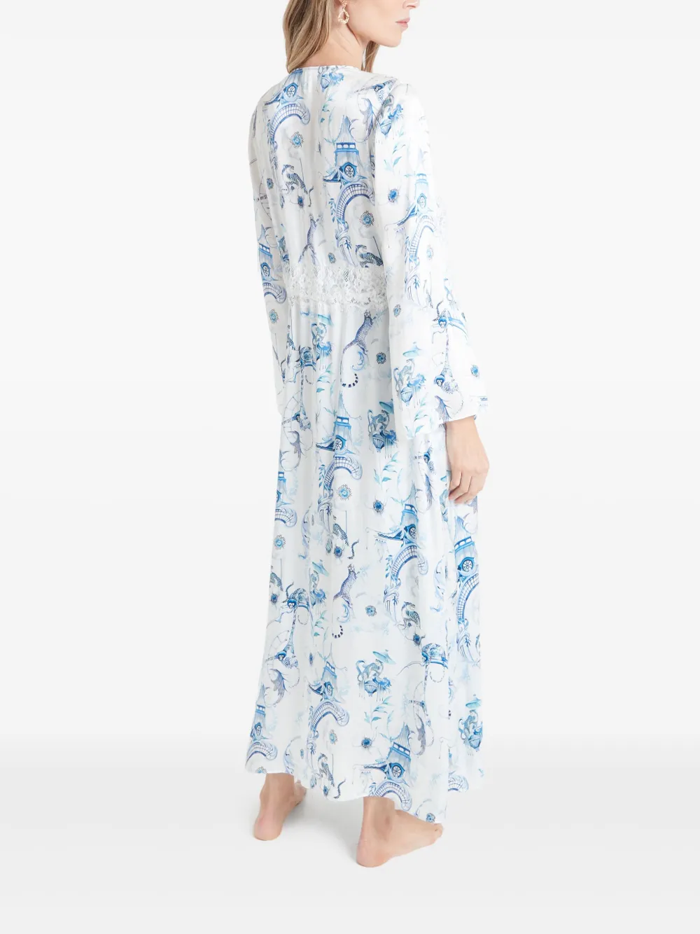 Temperley London Aphrodite badjas Wit