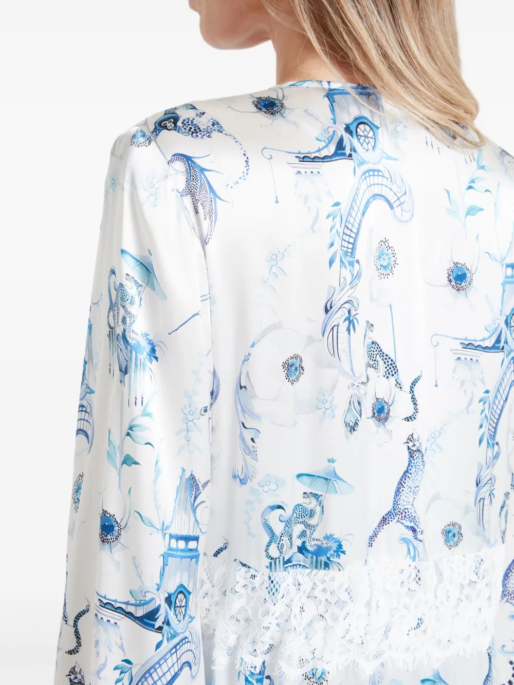 Temperley London Aphrodite badjas Wit