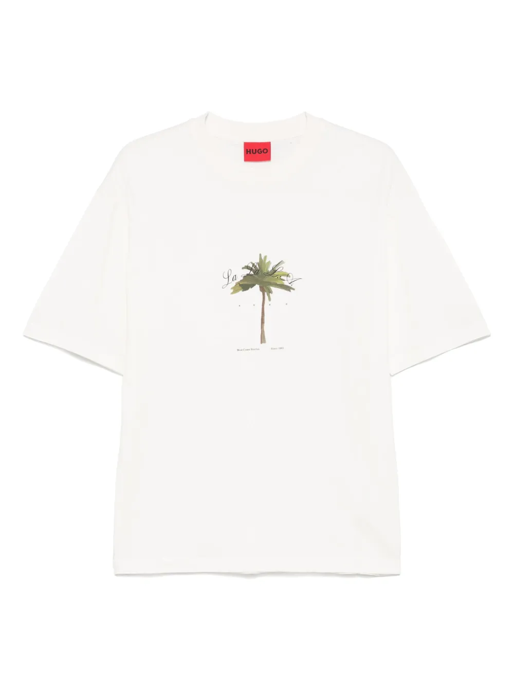 BOSS playera con palmeras estampadas | blanco | Image 1